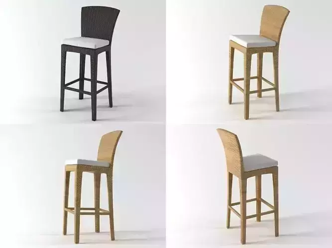 Panama Barstool 3D model