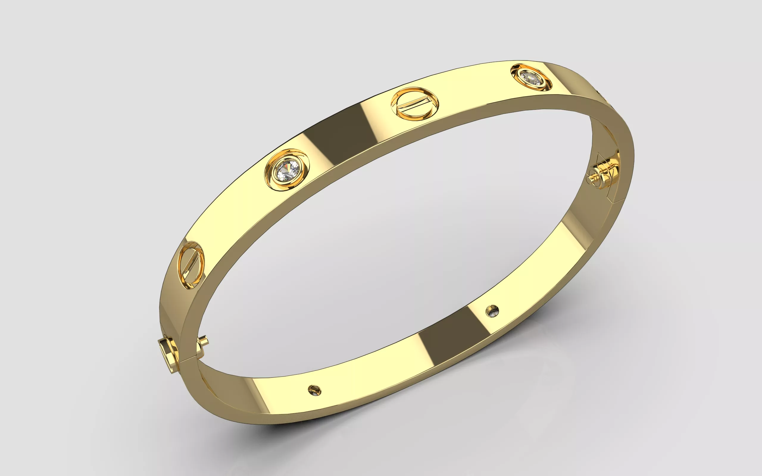 Cartier bracelet love 165mm cod28 3D print model