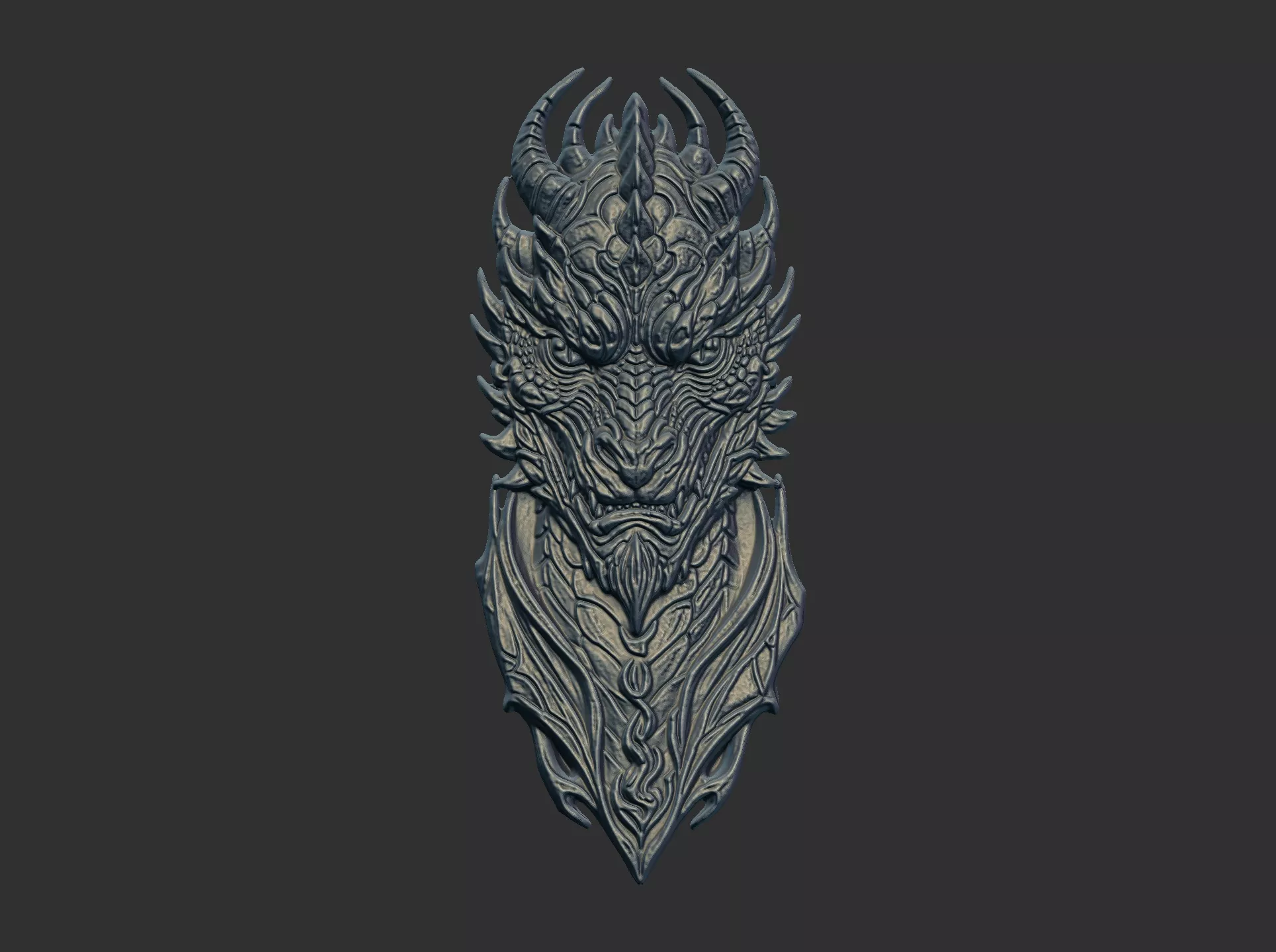new dragon head cnc model 3D print model