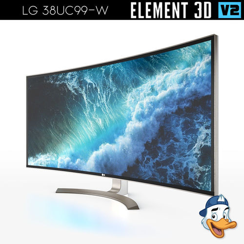 LG 38UC99-W for Element 3D 3D model