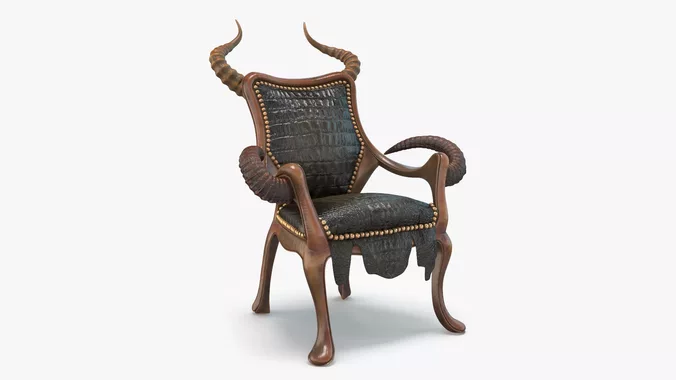 Infernal Furniture Animal Chair 3D Model 4K PBR