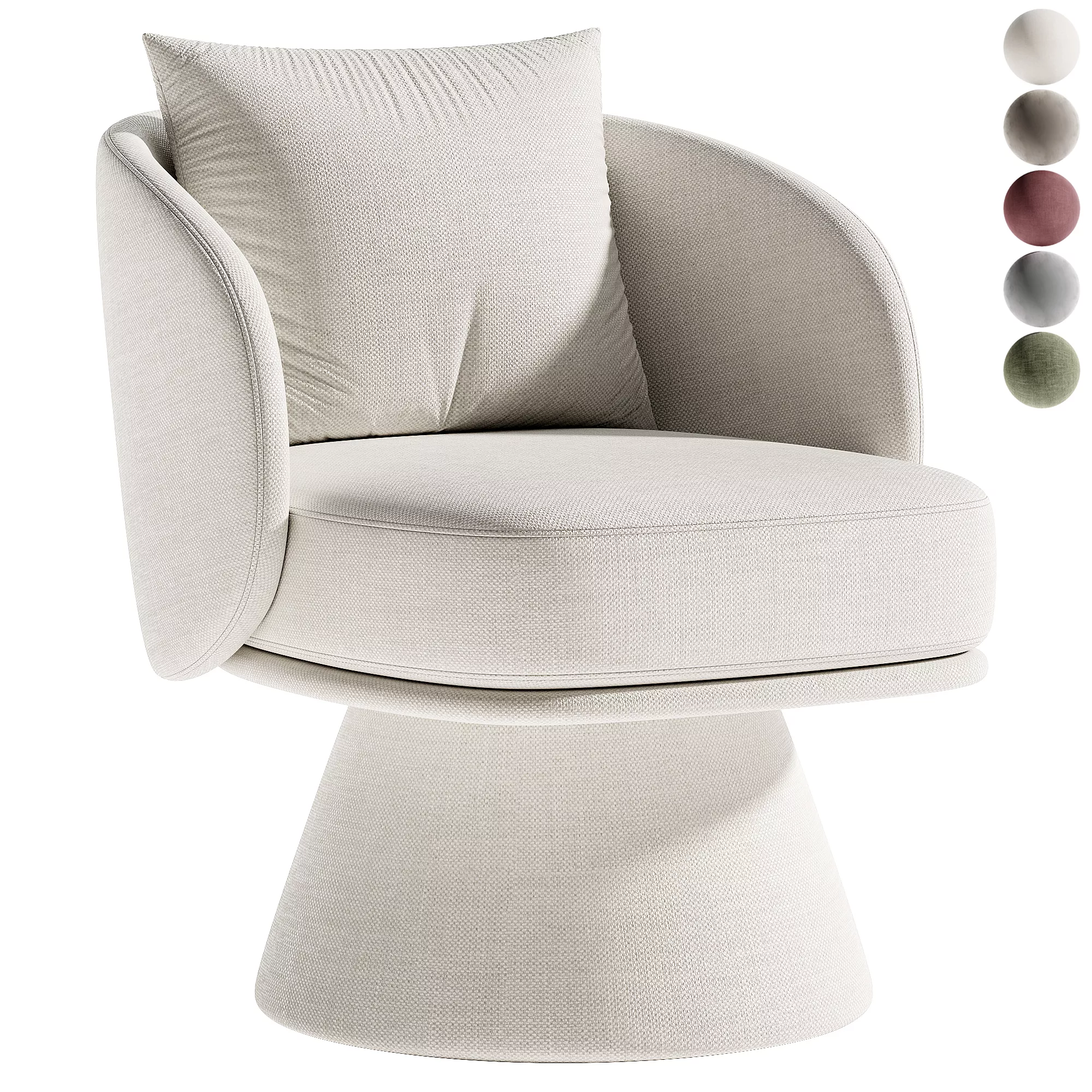 Asven Swivel Chair 3D model