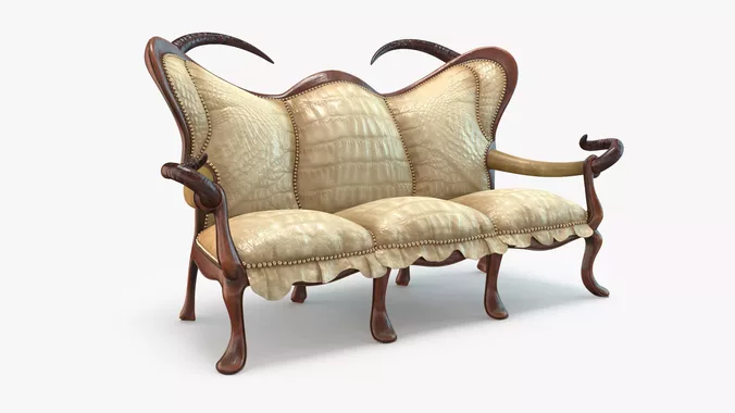Infernal Furniture Animal Sofa 3D Model 4K PBR