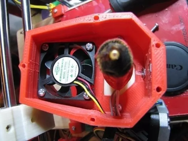 Printbot extruder mount with fan Free 3D print model_0