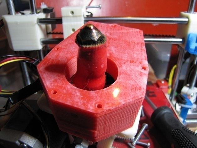Printbot extruder mount with fan Free 3D print model_5