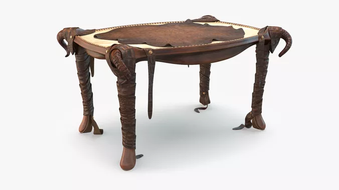 Infernal Furniture Animal Table 3D Model 4K PBR