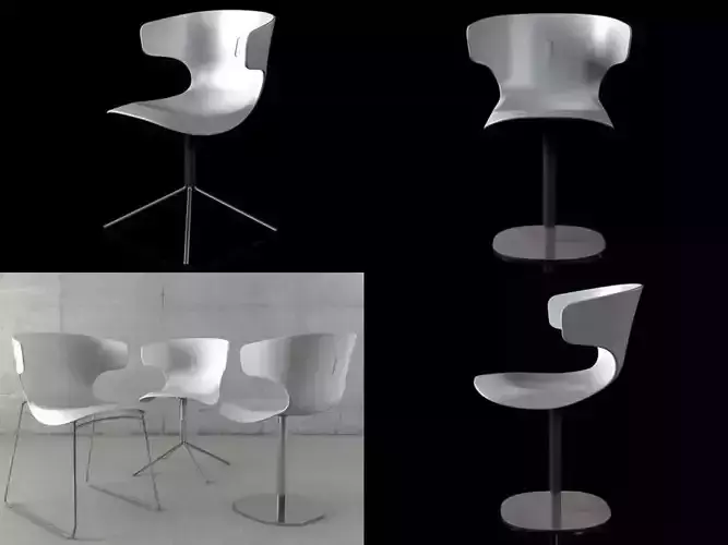 Vanilla four different chairs