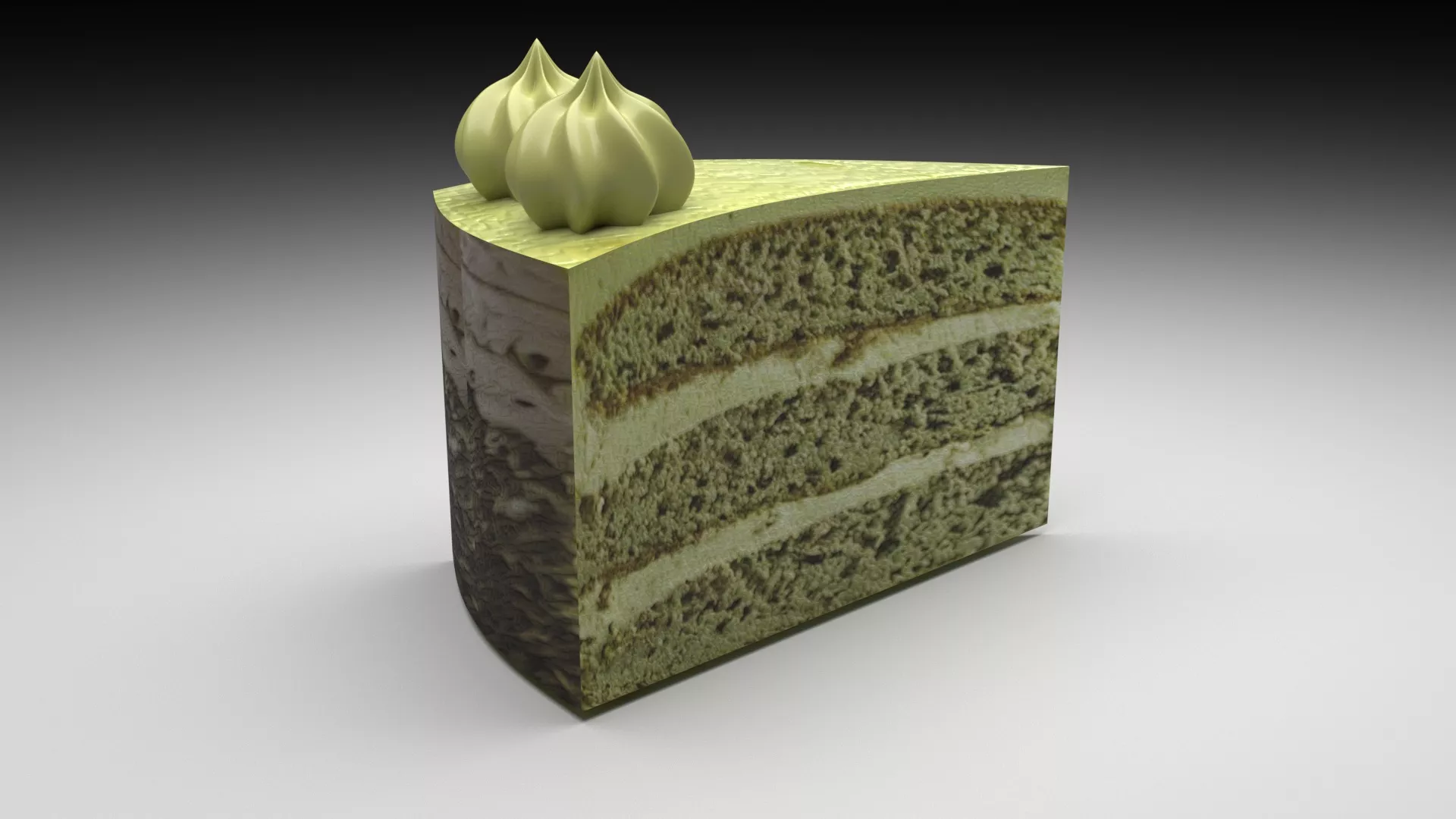Matcha Cake 3D model