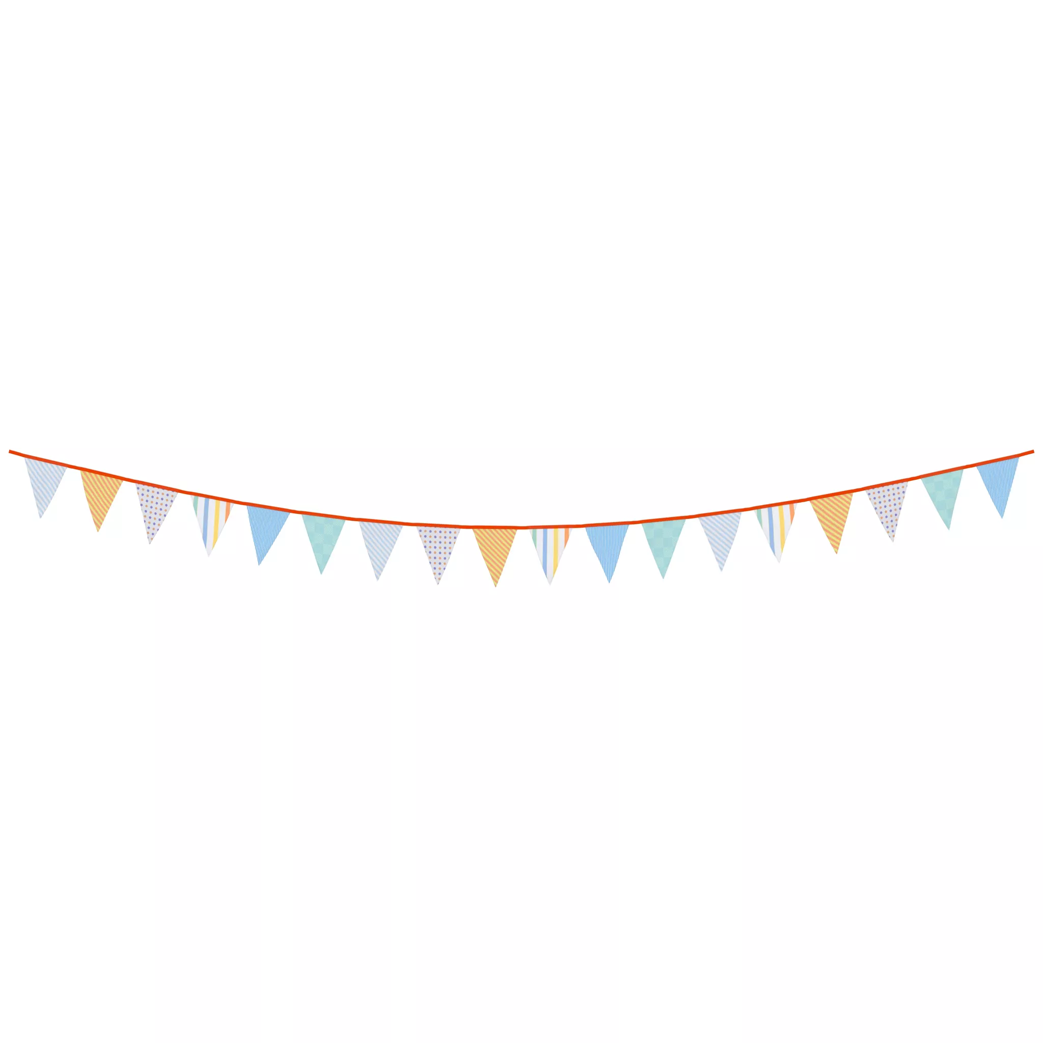 Triangle Flag Banner 3 3D model