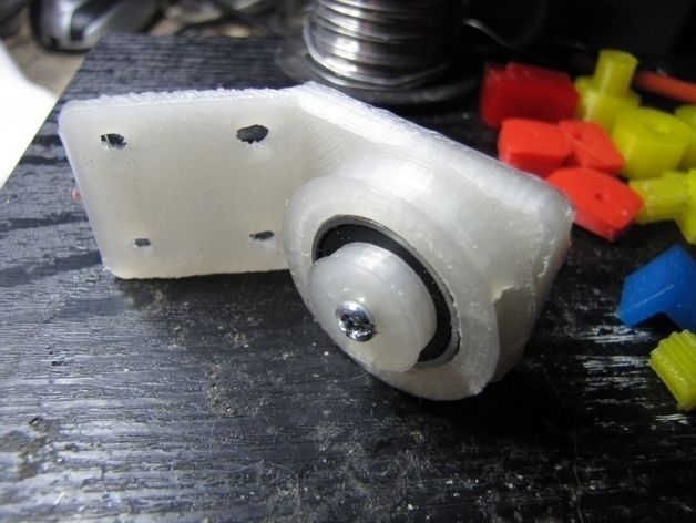 Skatebearing based pulley Free 3D print model_2