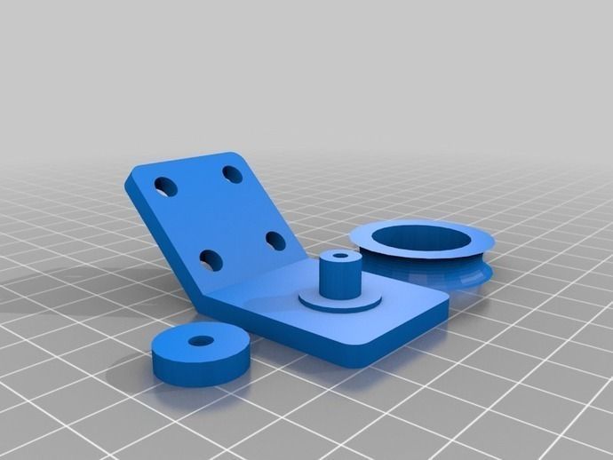 Skatebearing based pulley Free 3D print model_1