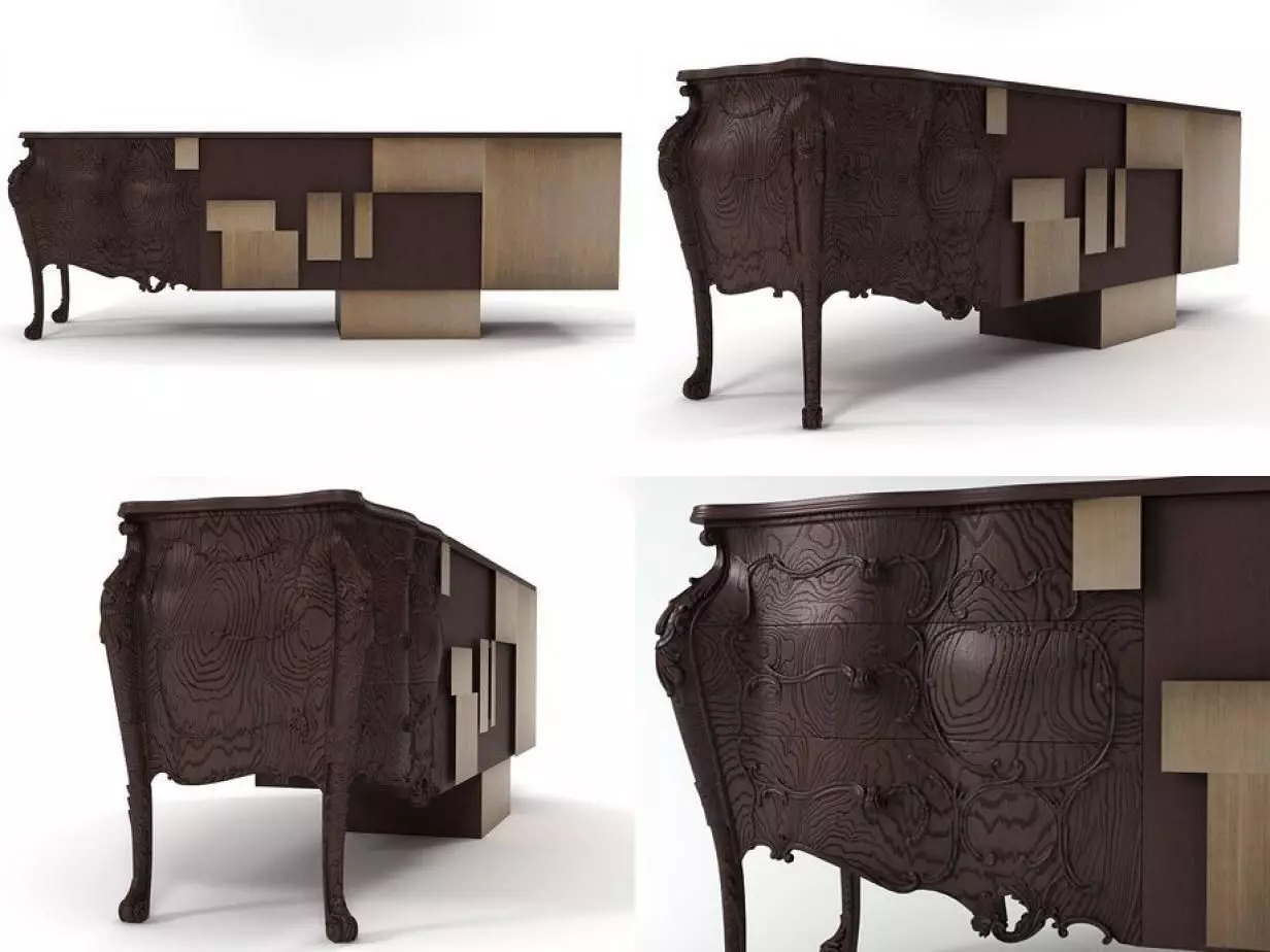 Evolution sideboard with carvings 3D model_0