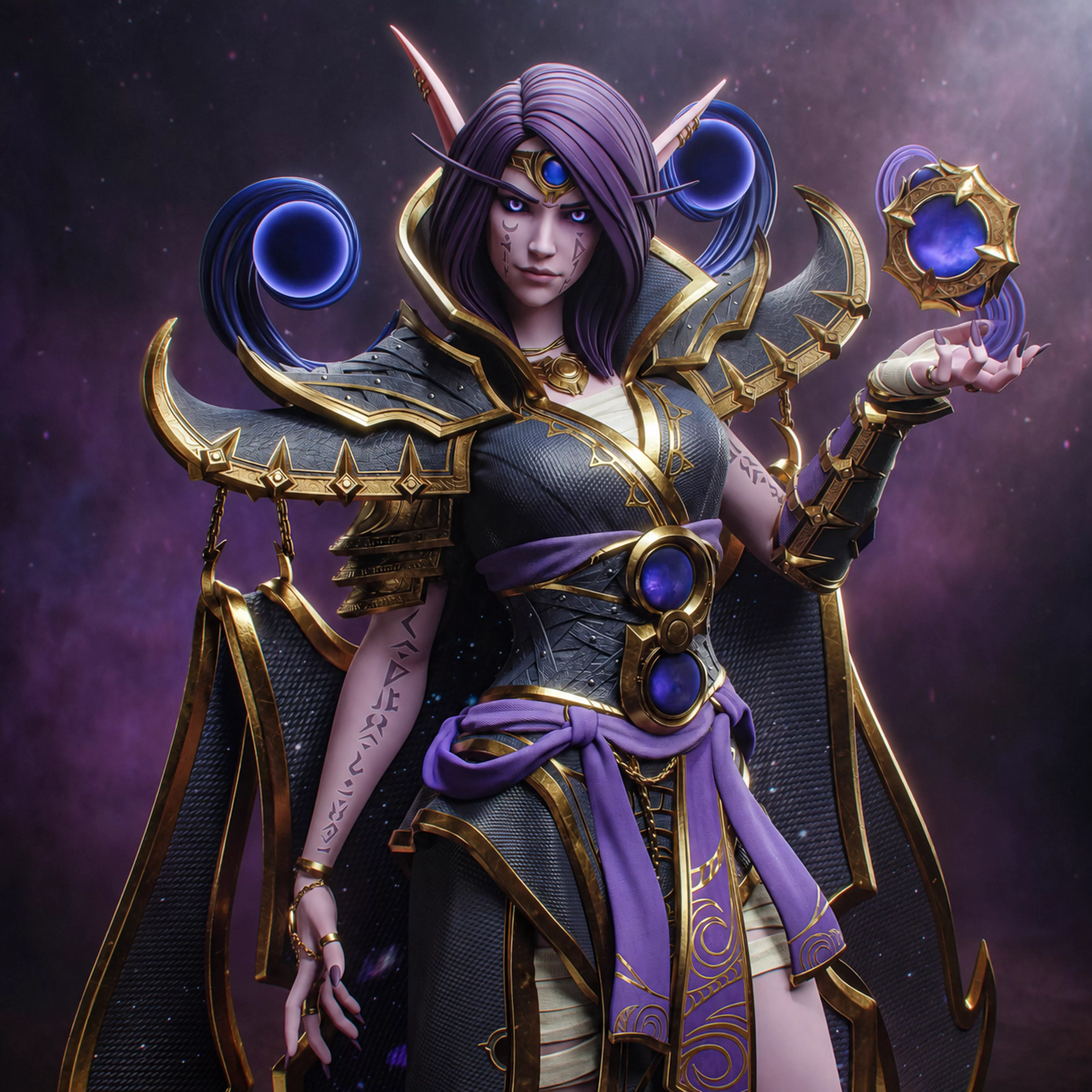 Xalatath World of Warcraft Statue 3D Printable 3D print model