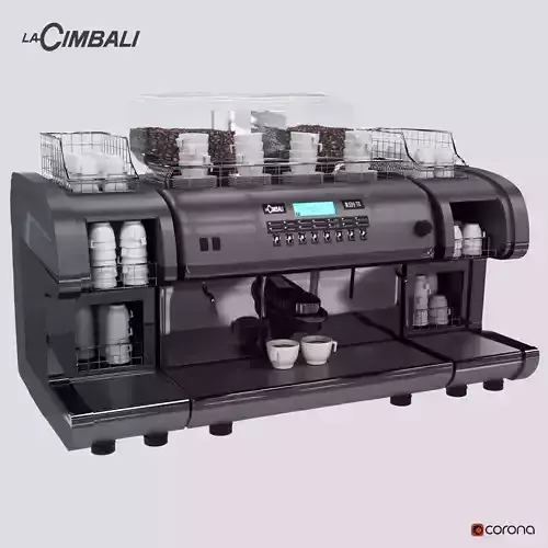 high detail 3d model La Cimbali coffee maker 3D model