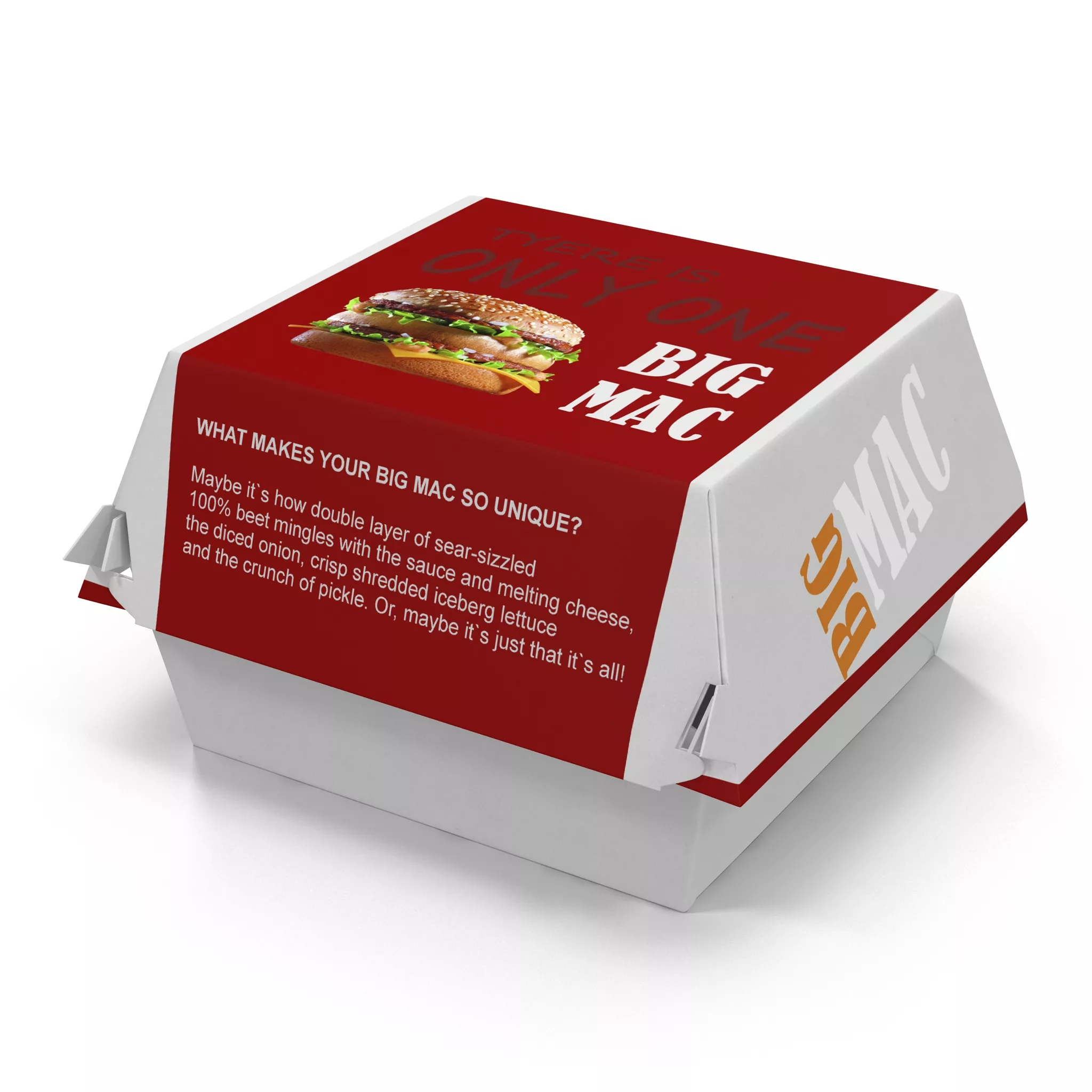 Burger Box Big Mac 3D model