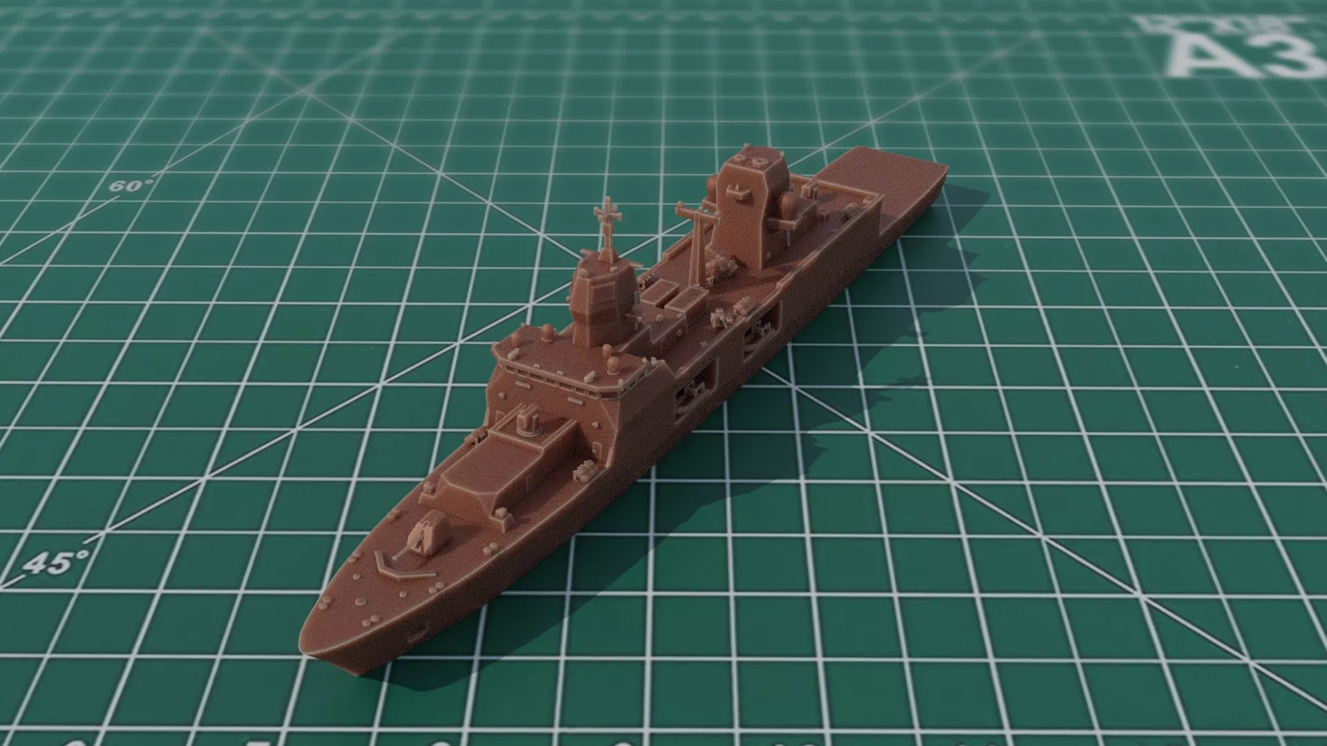 F125 Baden Wurttemberg Class Frigate German Navy 3D print model