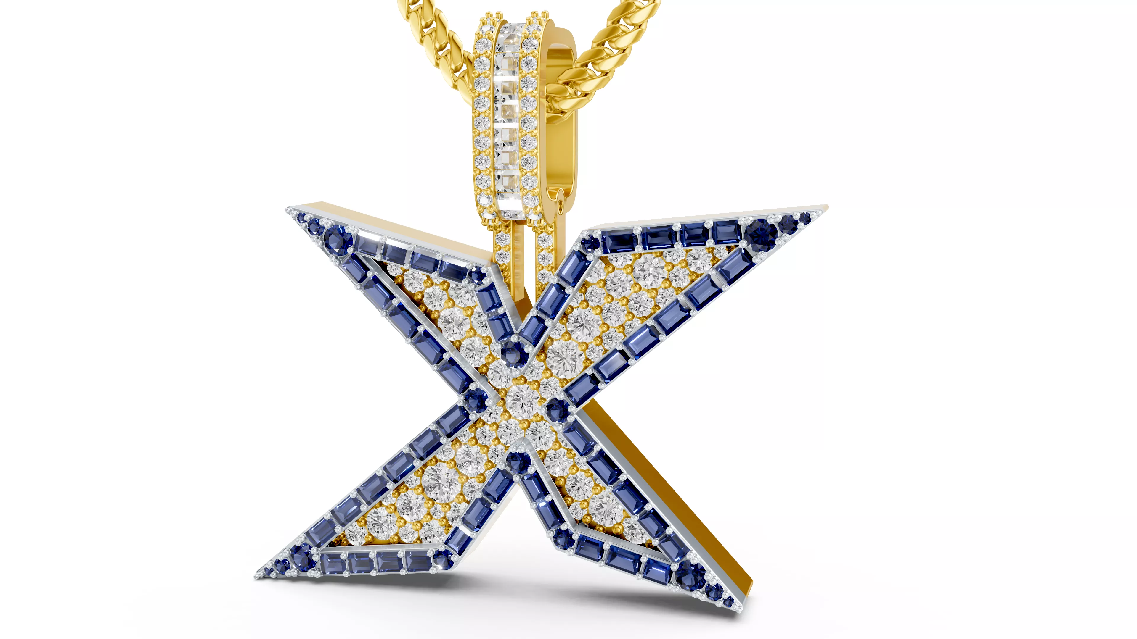 Hip Hop Dimond Pendant 3D print model 3D print model