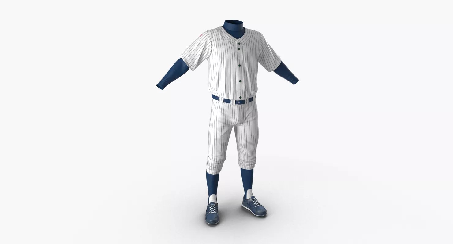 Baseball Player Outfit Generic 8 3D model