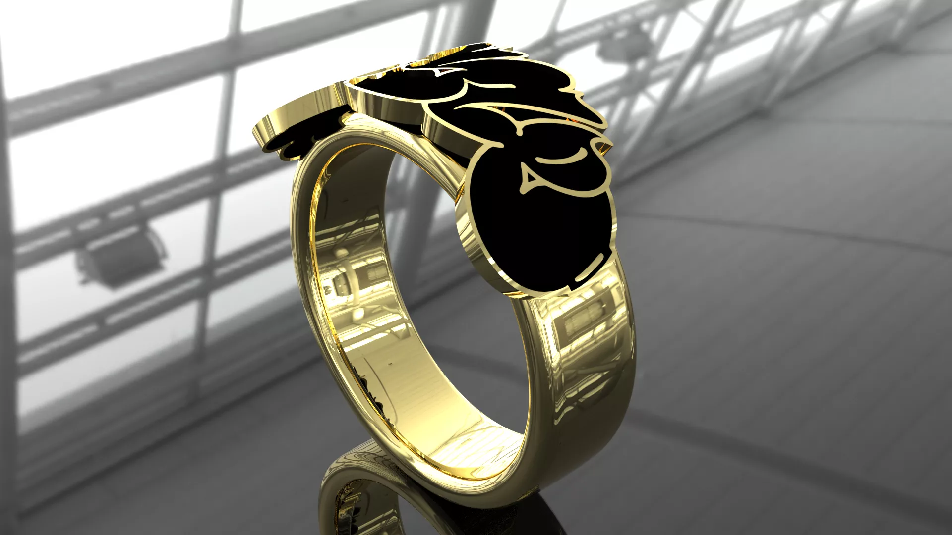 Graffiti Style ring 3D print model