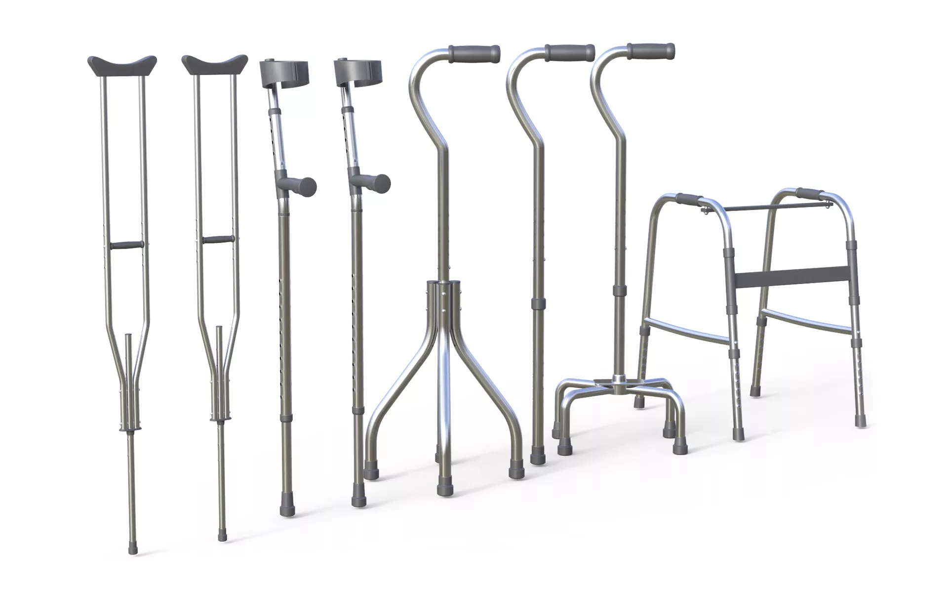 Cane Collection Low-poly 3D model