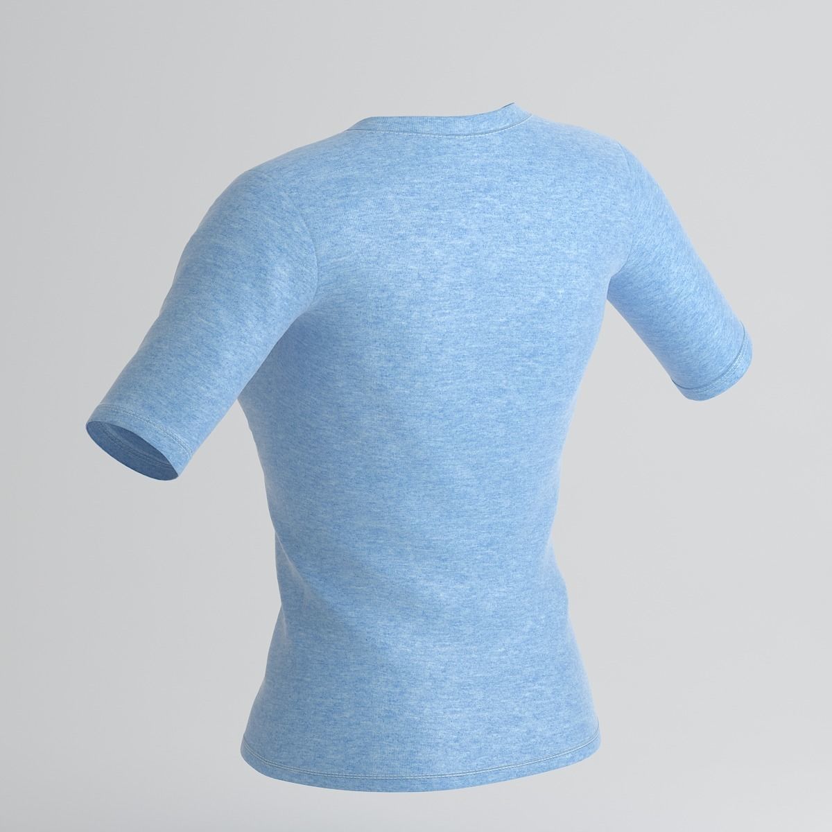 Women Cotton T-shirt  3D model_5