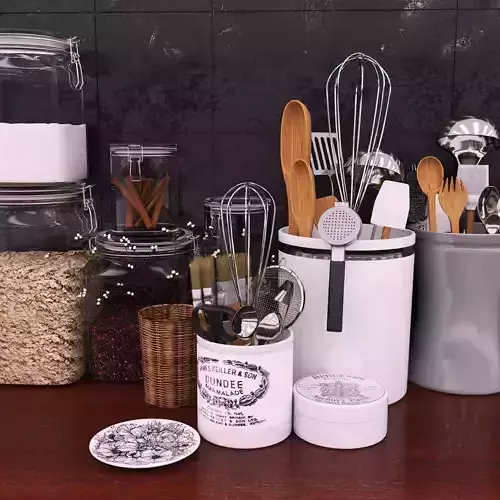 Kitchen set utensils