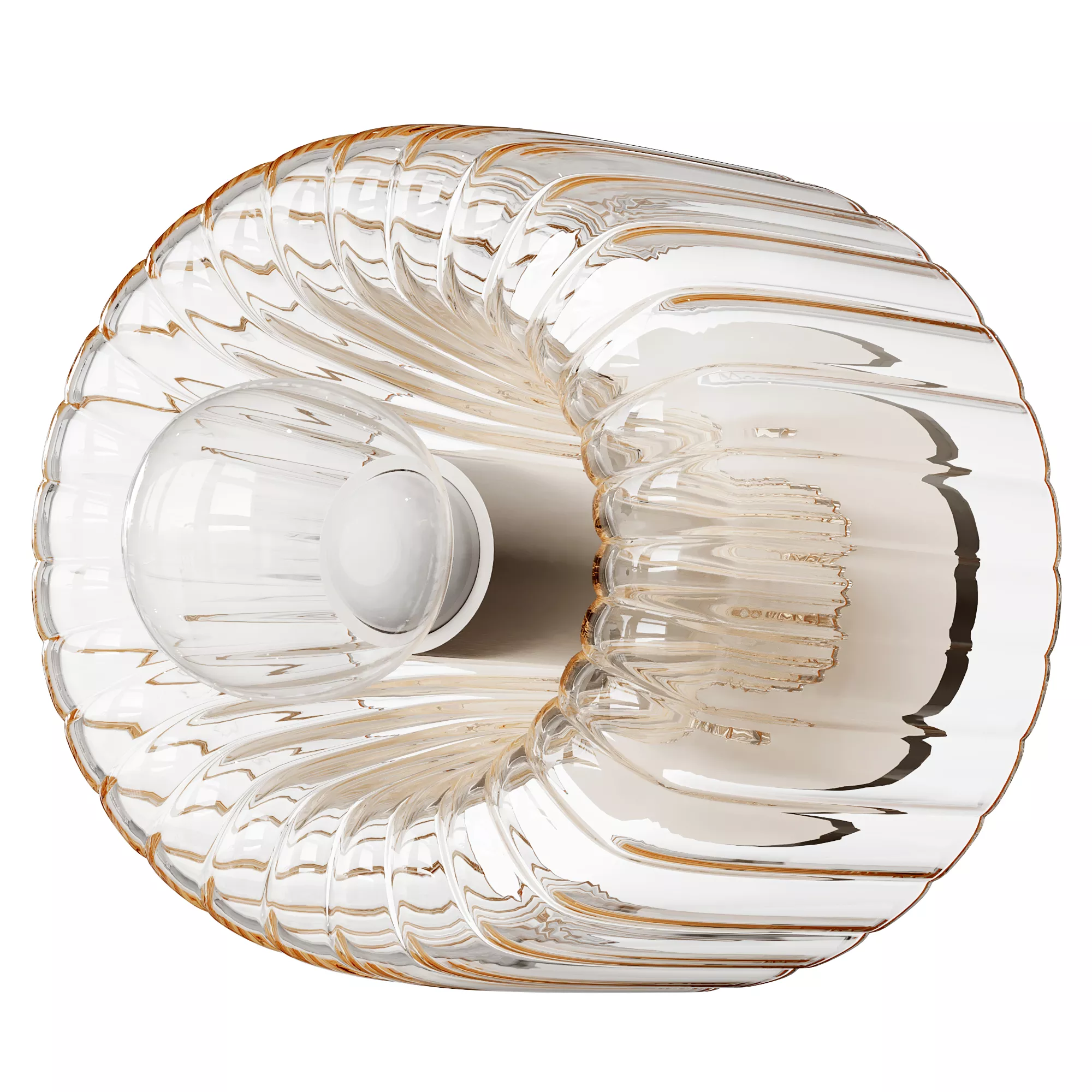 Bauhaus Glass Wall Lamp Low-poly 3D model