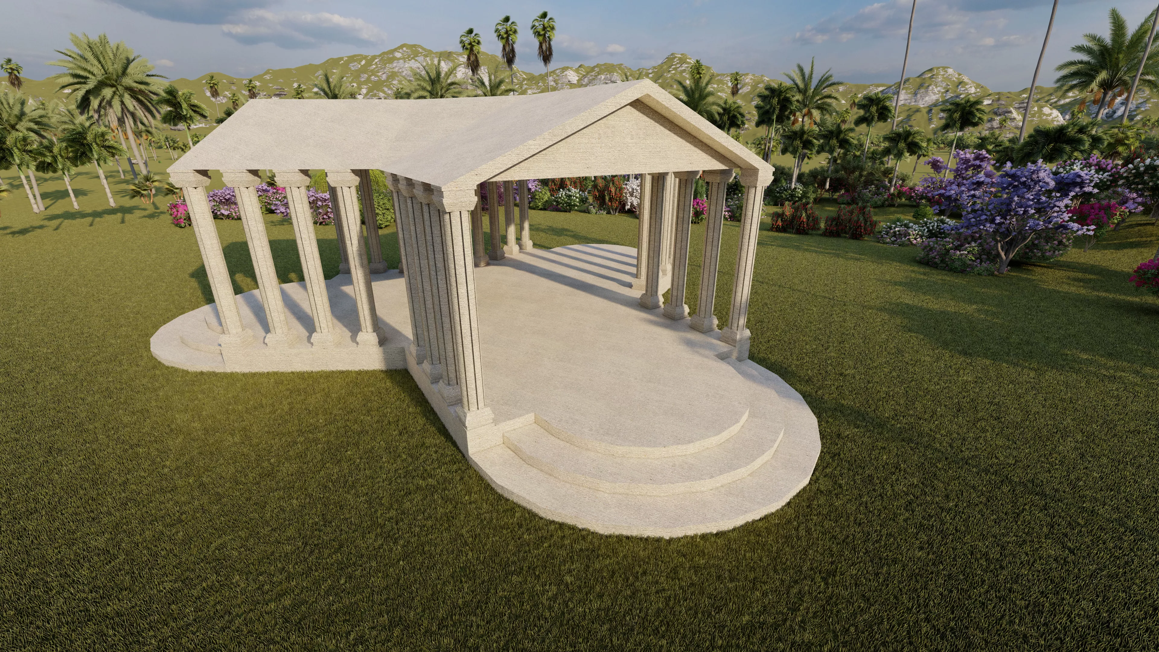 Parthenon-Historical Greek Temple 3D model