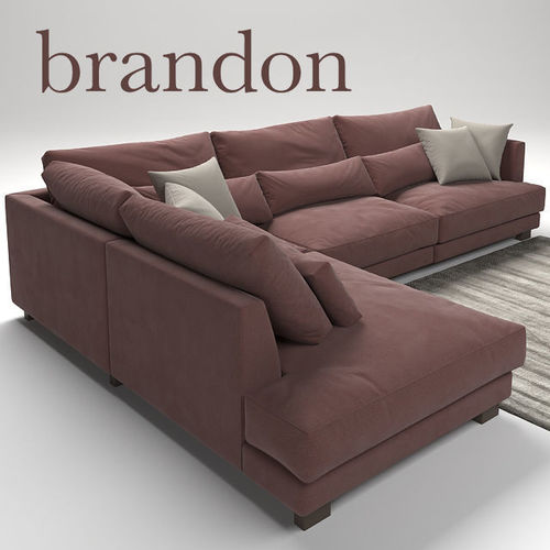 Brandon sectional sofa 3D model