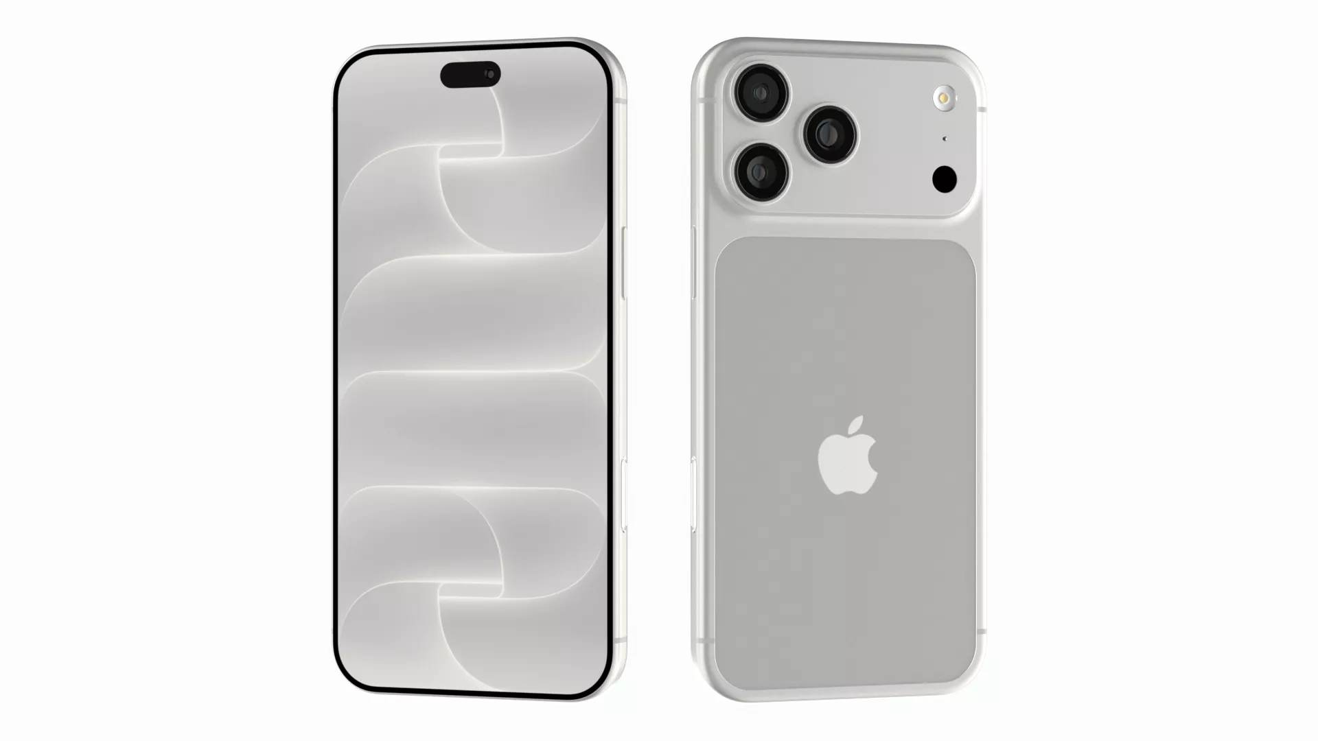 Apple iPhone 18 Pro Max Silver 3D model
