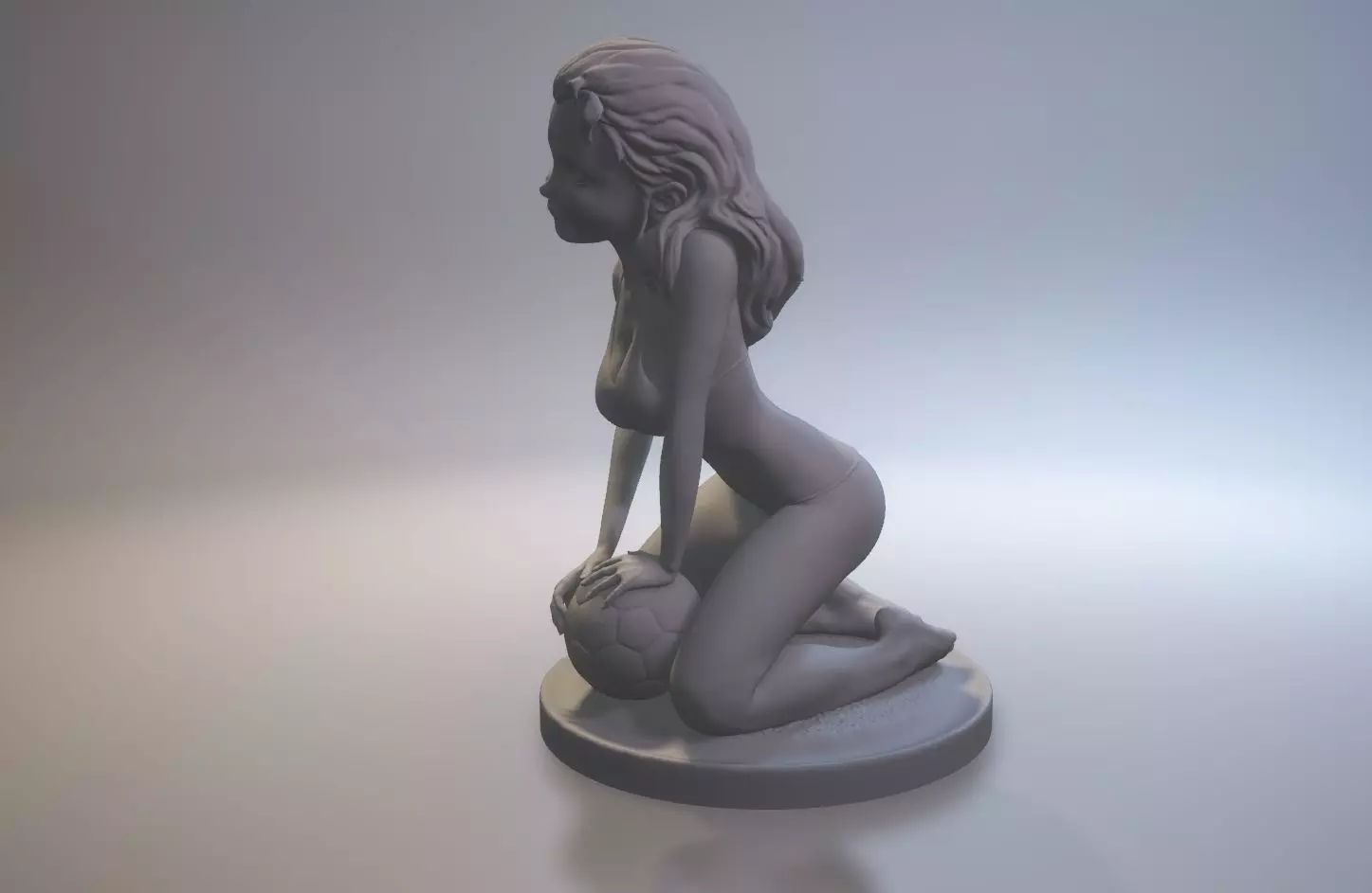 Soccer Girls 3D print model_0