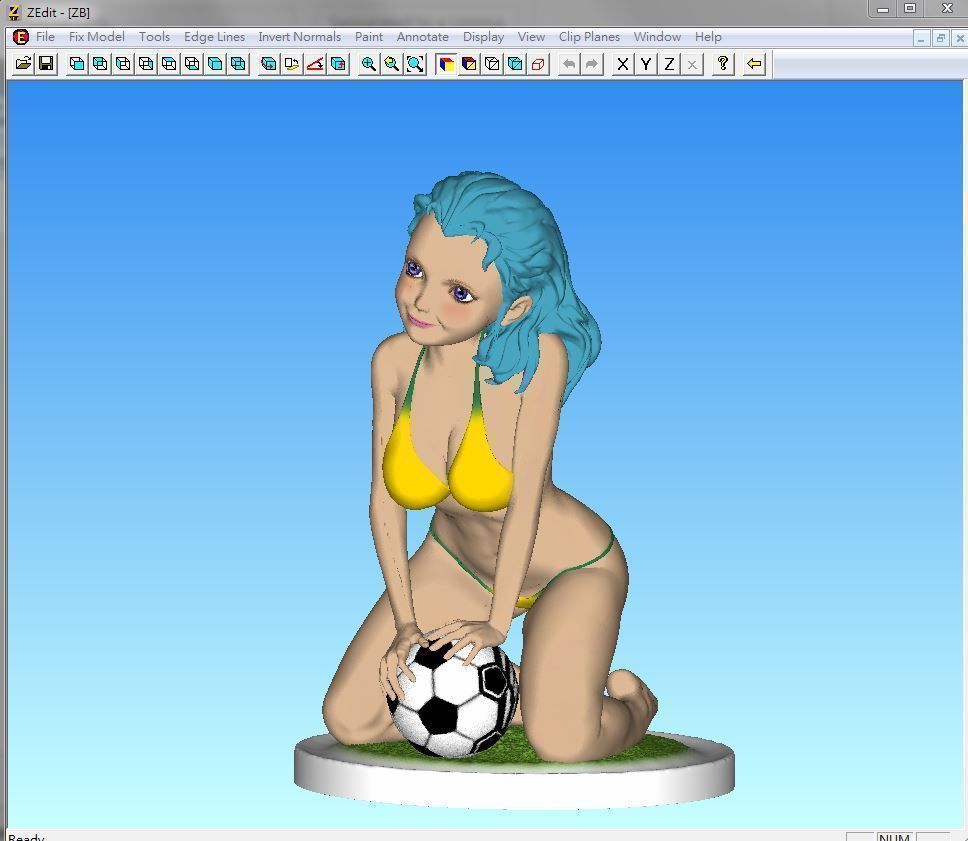 Soccer Girls 3D print model_2