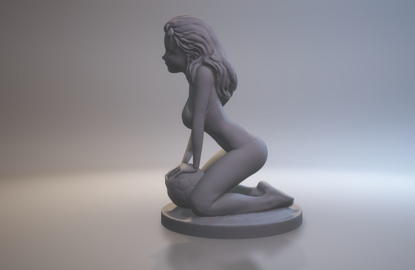 Soccer Girls 3D print model_8