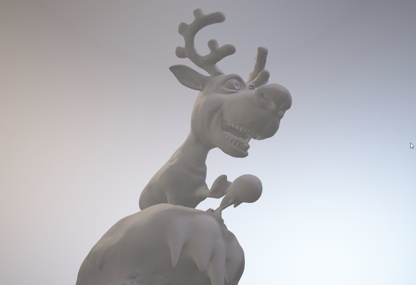 Rudolph -nosed reindeer 3D print model_17