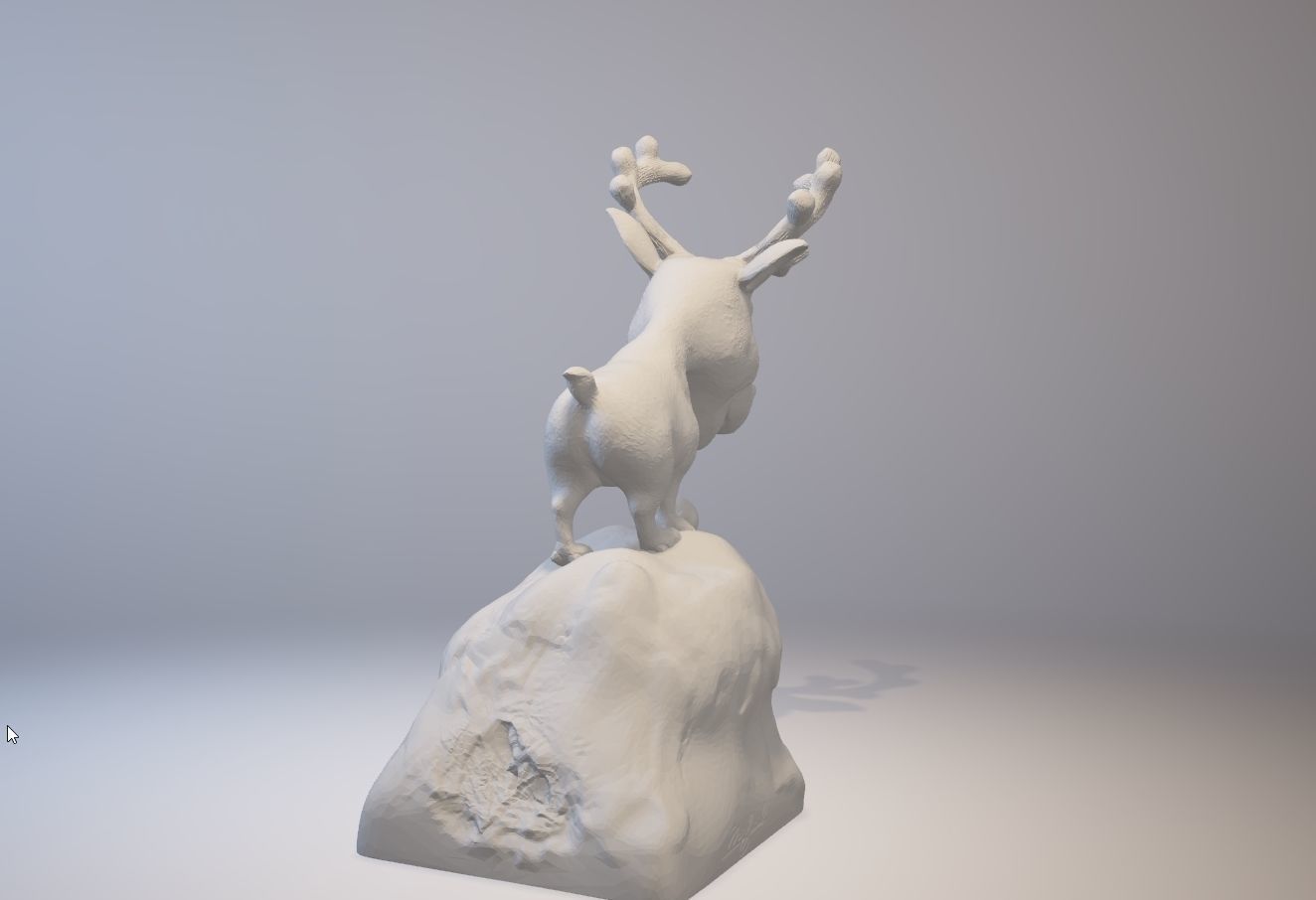 Rudolph -nosed reindeer 3D print model_15