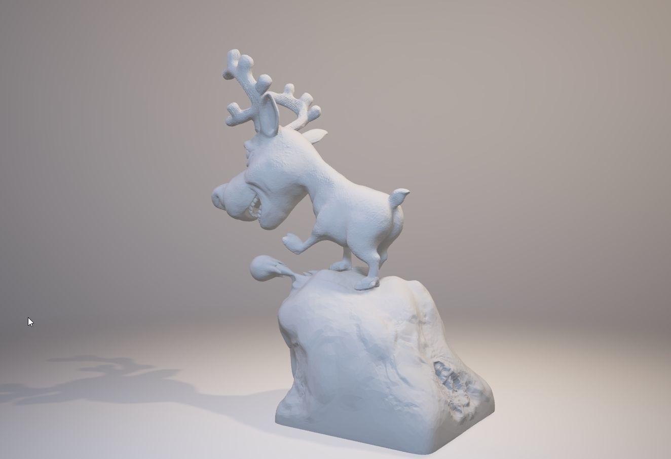 Rudolph -nosed reindeer 3D print model_18