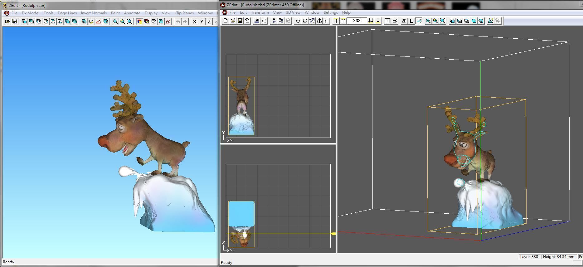 Rudolph -nosed reindeer 3D print model_10