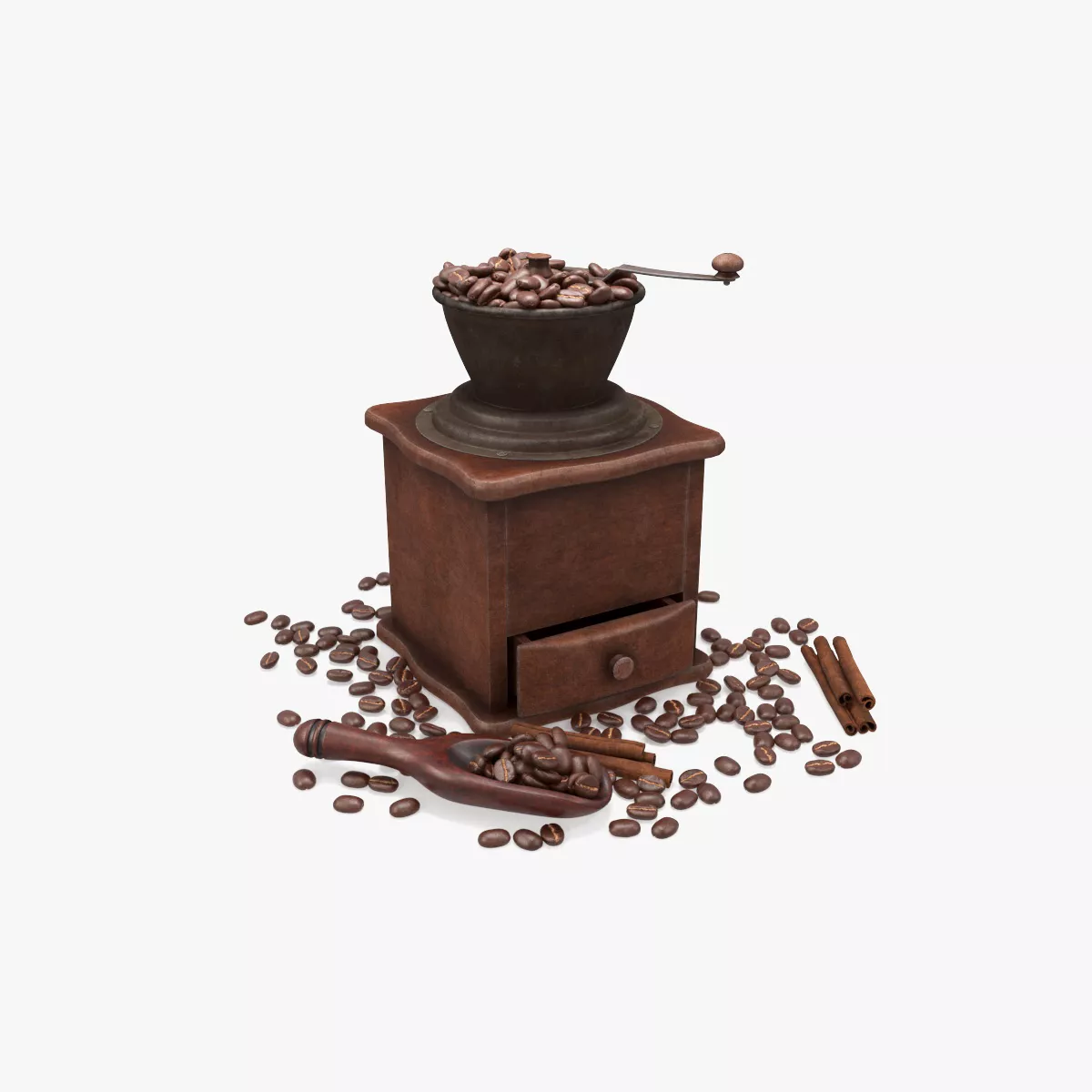 Coffee Bean Gringer Low-poly 3D model