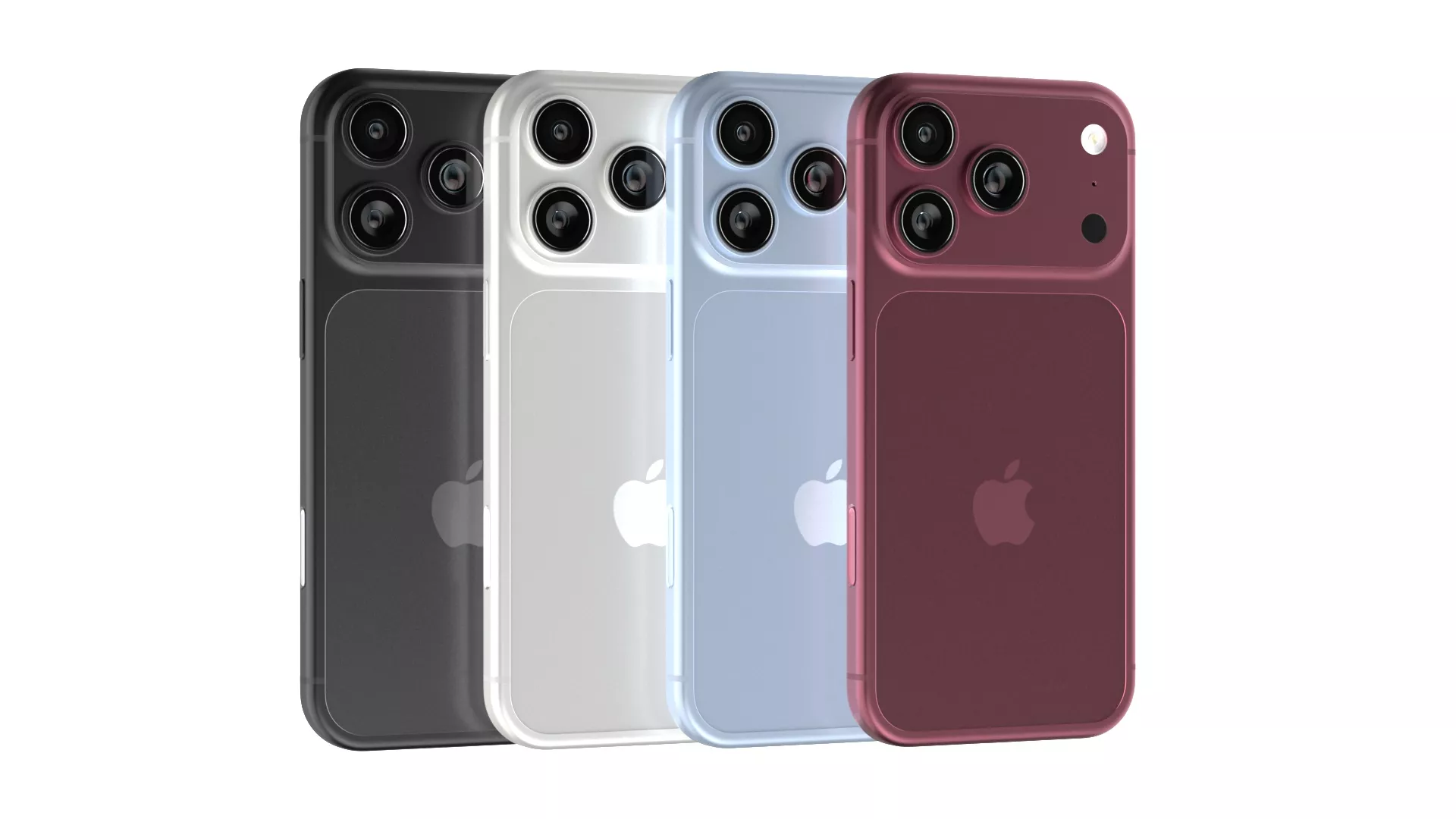 Apple iPhone 18 Pro All Colors 3D model
