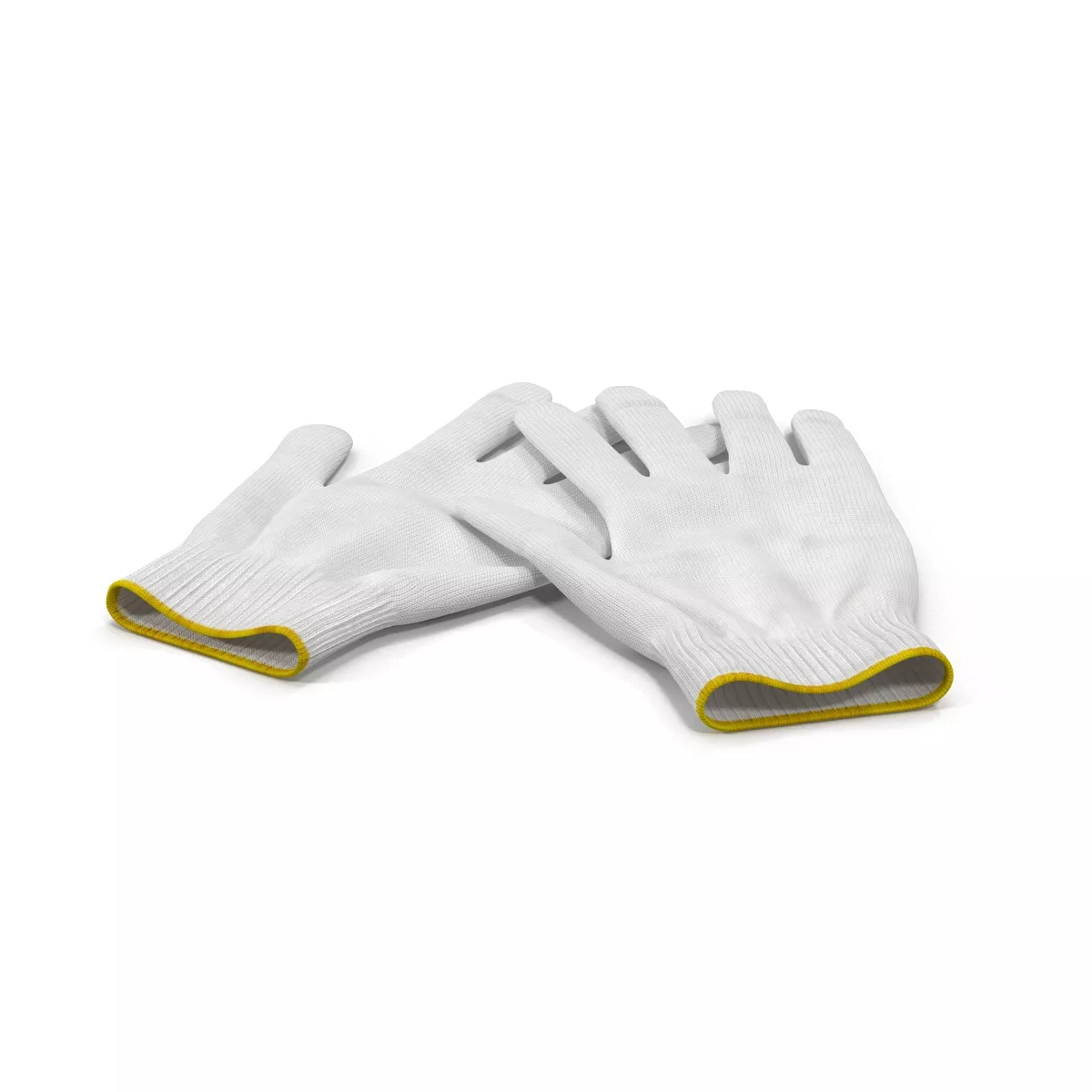 Cotton Work Gloves 3D model