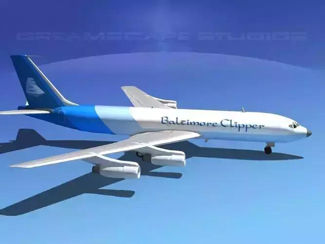 Boeing 707 Baltimore Clipper 3D model