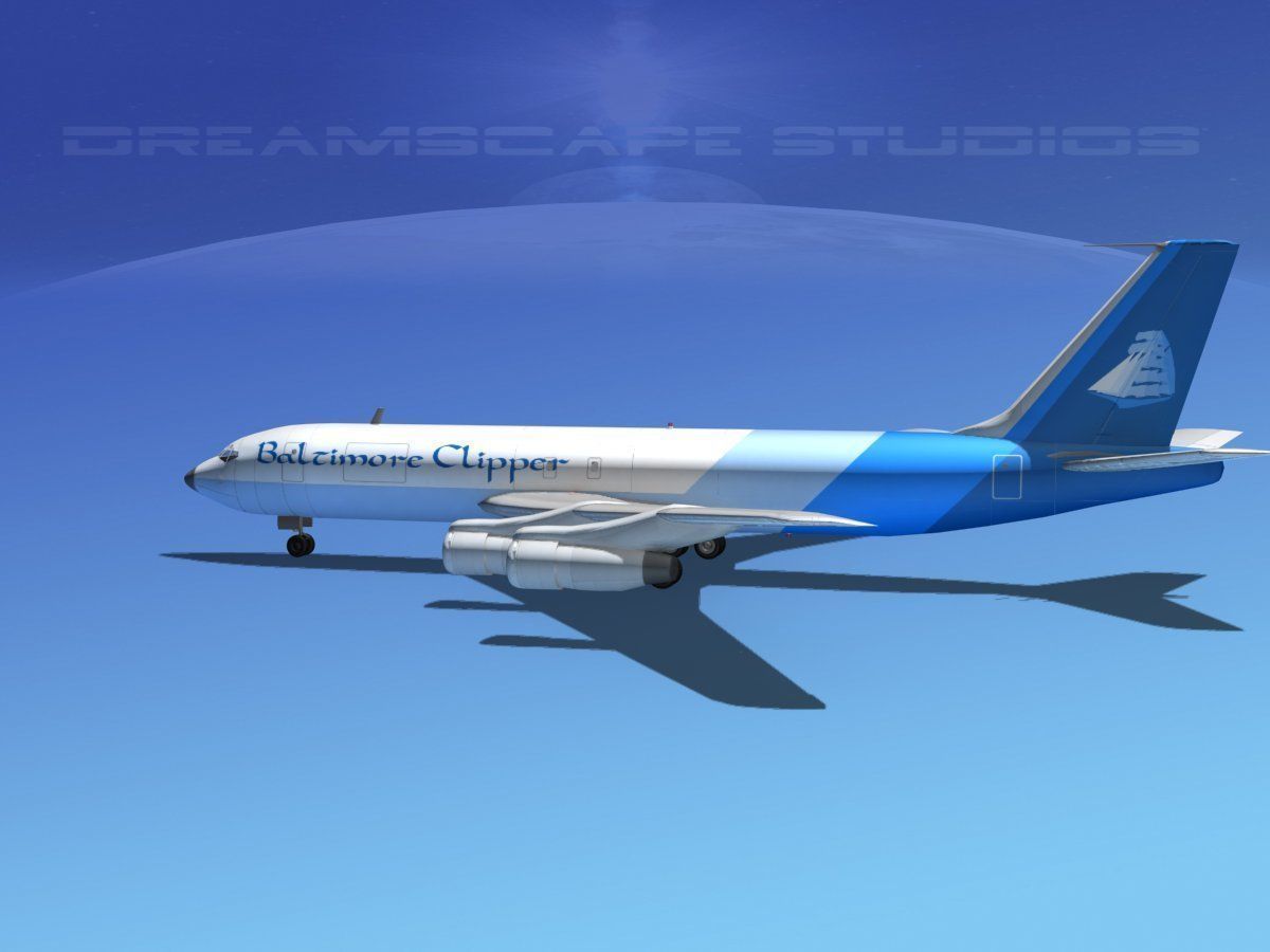 Boeing 707 Baltimore Clipper 3D model_3