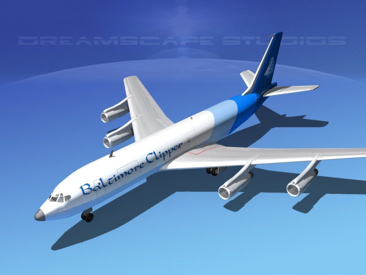 Boeing 707 Baltimore Clipper 3D model_10