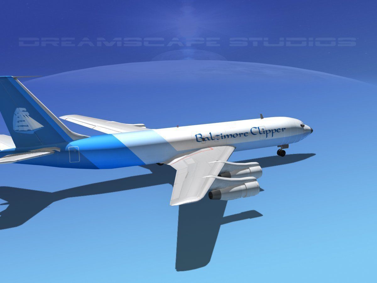 Boeing 707 Baltimore Clipper 3D model_7