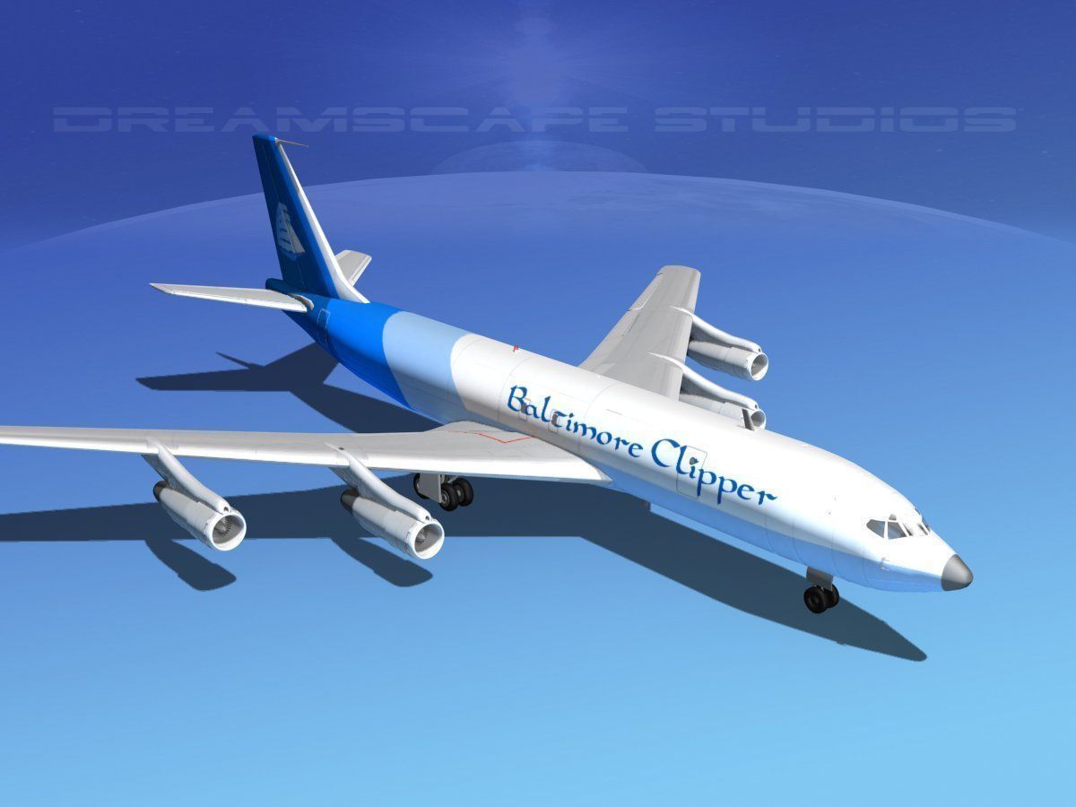 Boeing 707 Baltimore Clipper 3D model_8