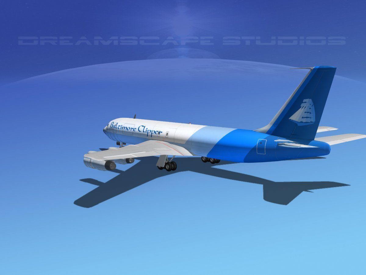 Boeing 707 Baltimore Clipper 3D model_4