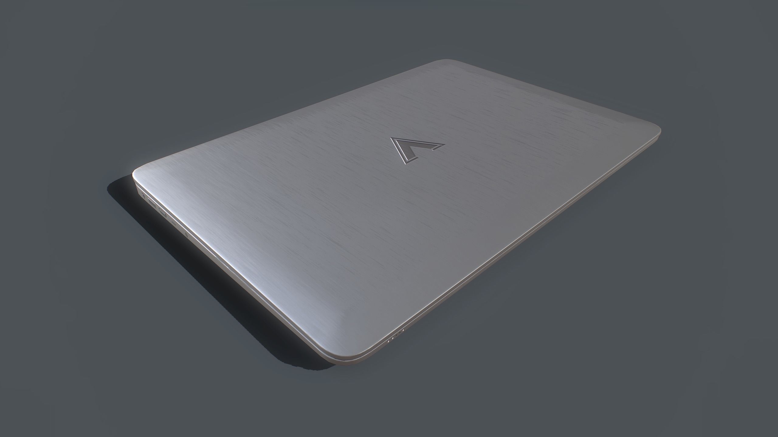 Laptop Low-poly 3D model_4