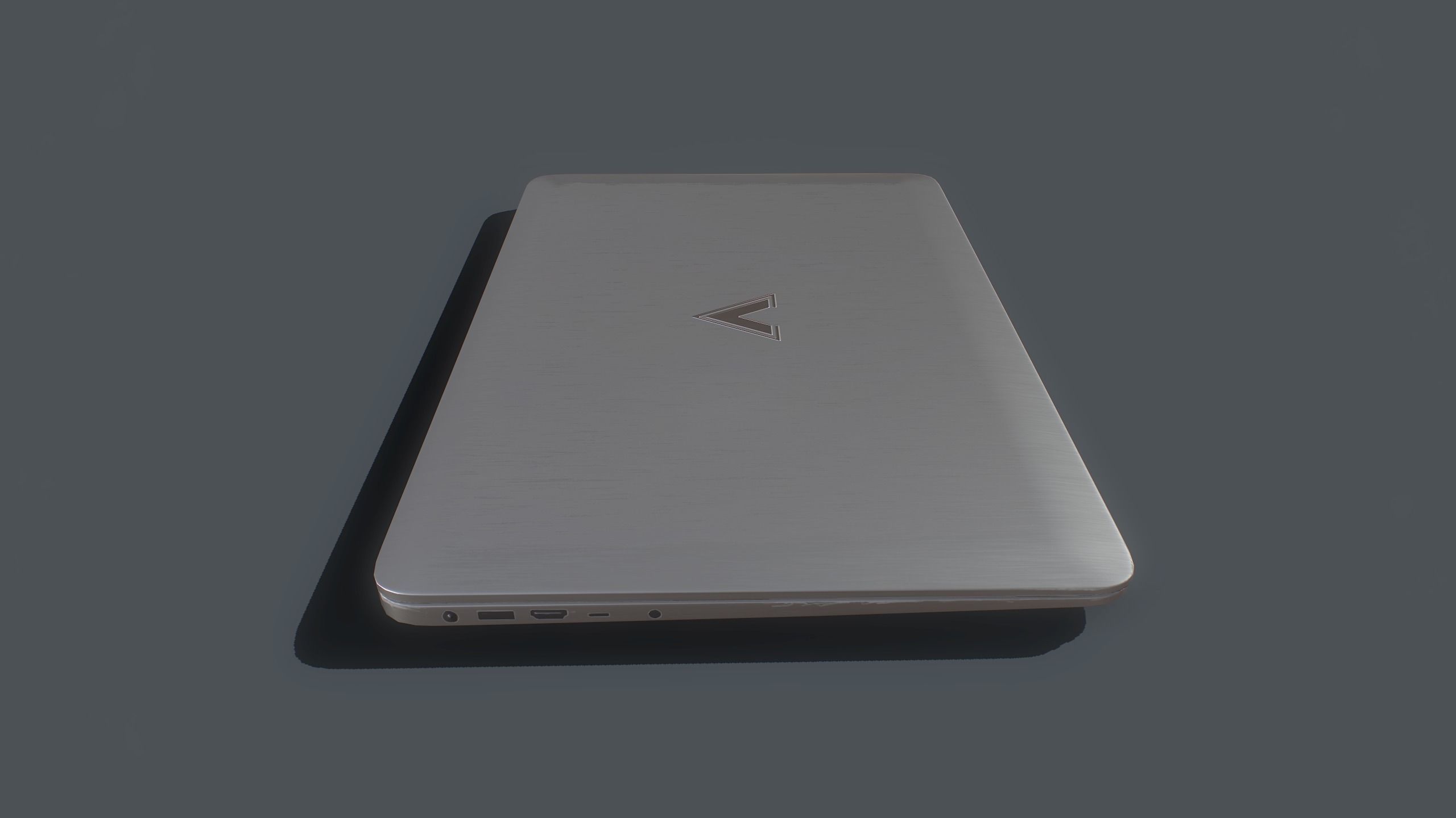 Laptop Low-poly 3D model_5