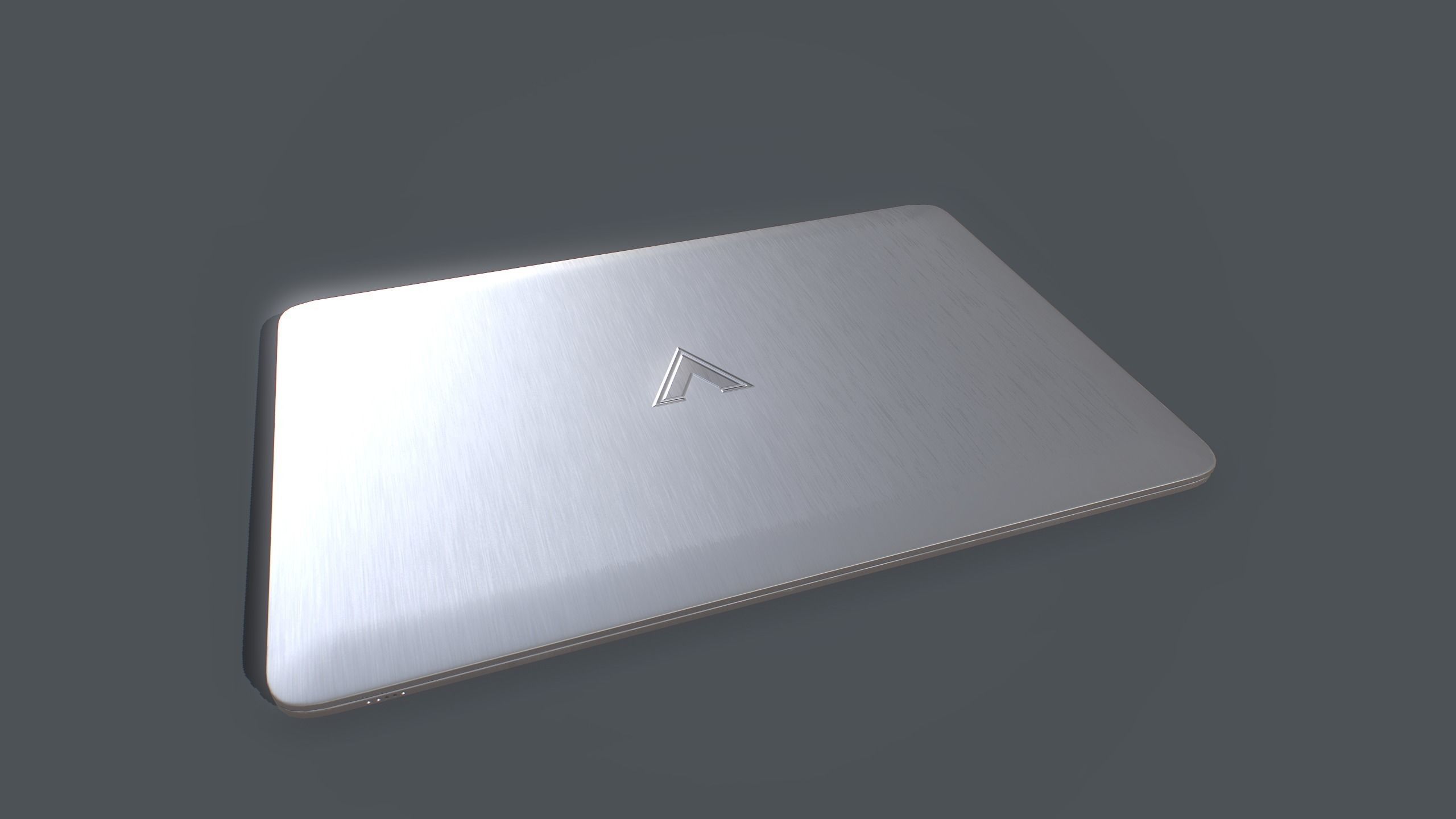 Laptop Low-poly 3D model_6