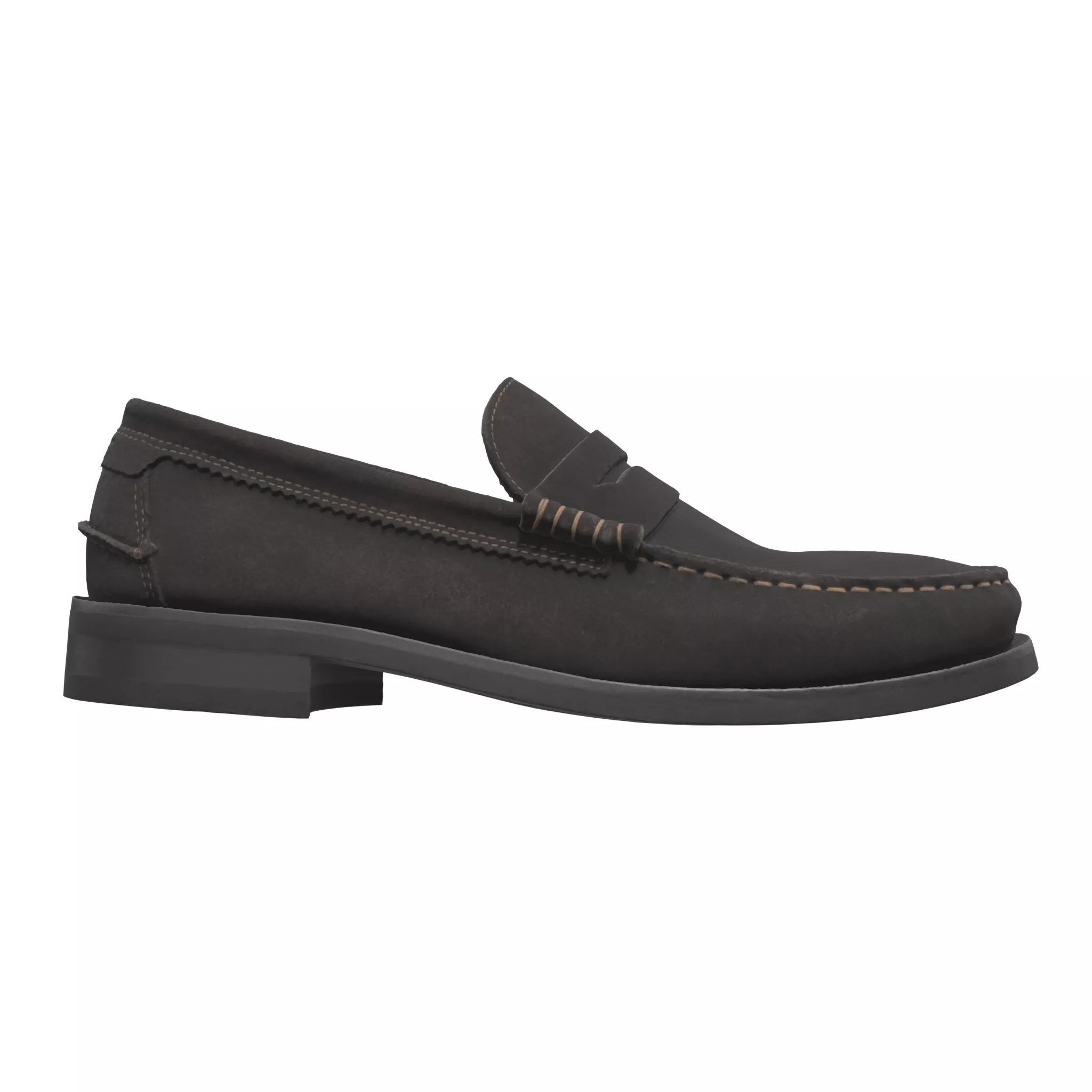 GANT Lenkoxx Suede Loafers Brown Low-poly 3D model